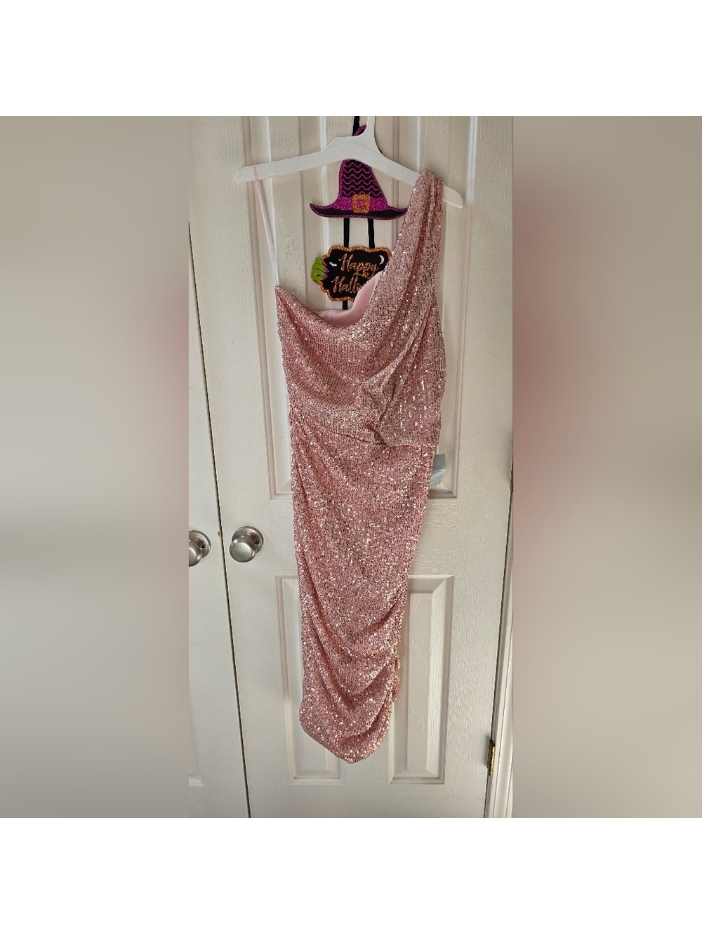 Sparkling Pink Sequin Dress